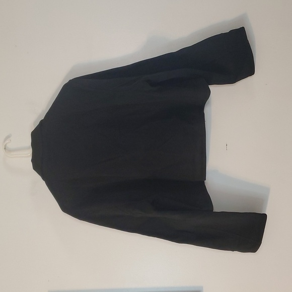 Manuka Black Short Boxy Coat Size Small Medium Oversized Button Streetwear - Picture 7 of 11